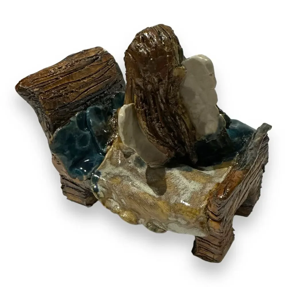 Guardian Angel Ceramic Figurine Statue RLP